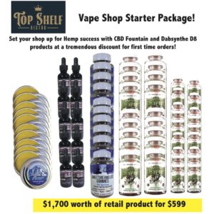 Top Shelf Distro Starter Package – $1700 Worth of Product for $599