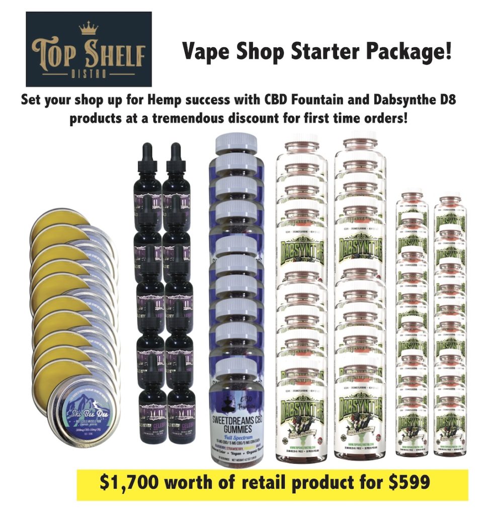 Top Shelf Distro Starter Package - $1700 Worth of Product for $599